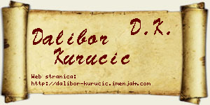 Dalibor Kurucić vizit kartica